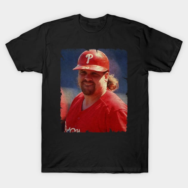 John Kruk in Philadelphia Phillies, 1993 NLCS T-Shirt by PESTA PORA